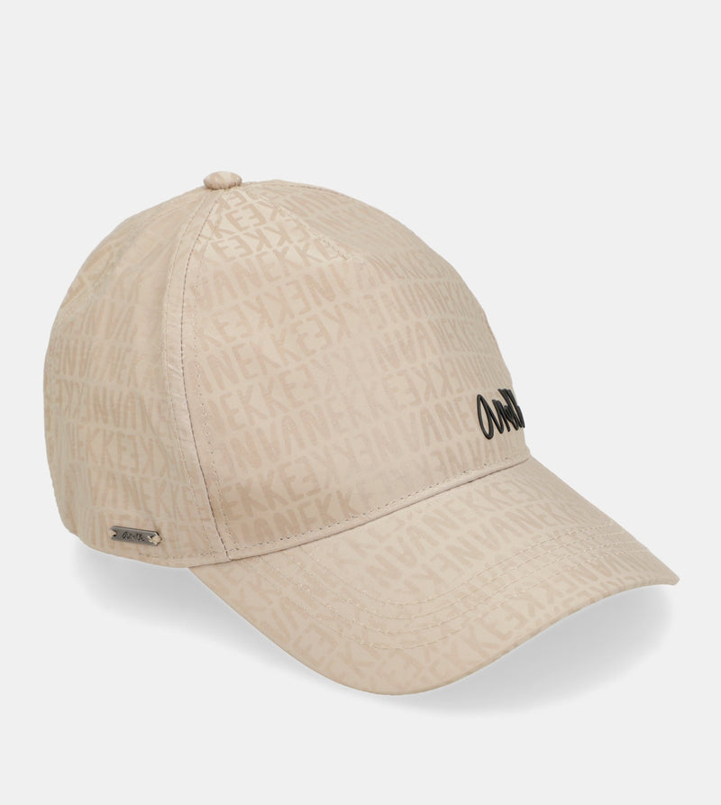 Beige Contemporary Logo Cap