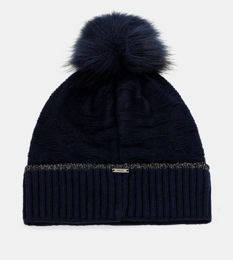 Navy Blue Shodō Knit Hat