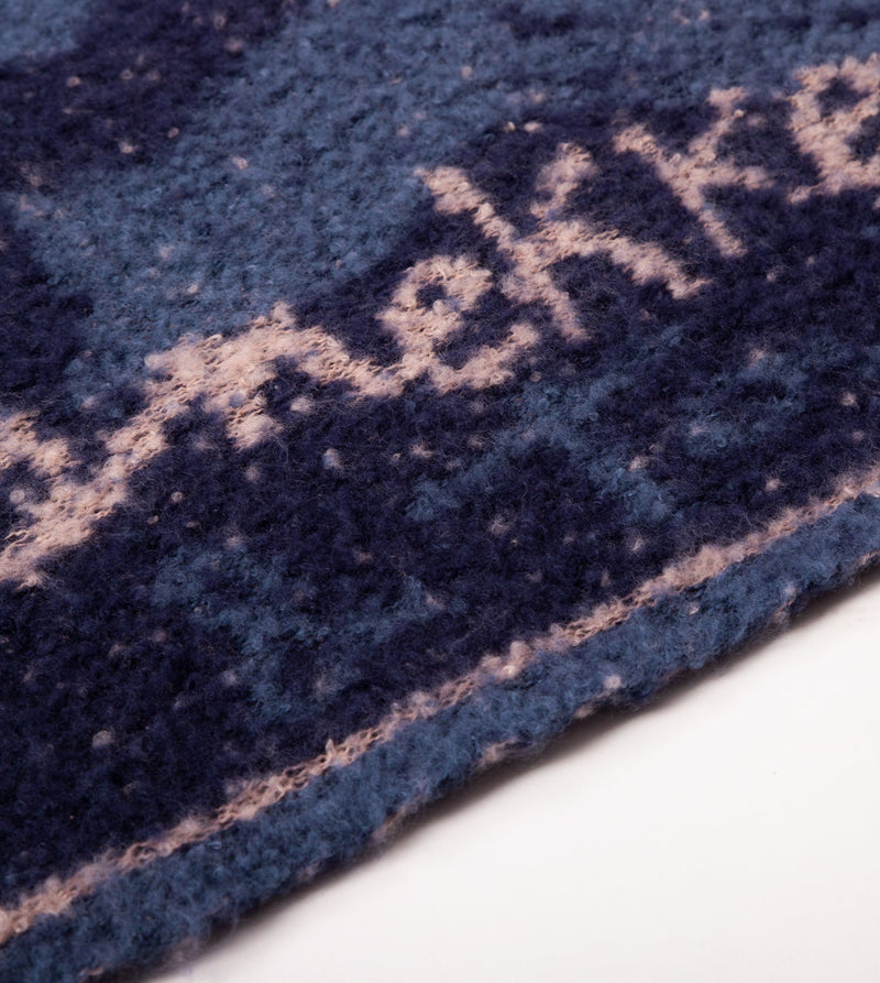 Navy blue Contemporary scarf.